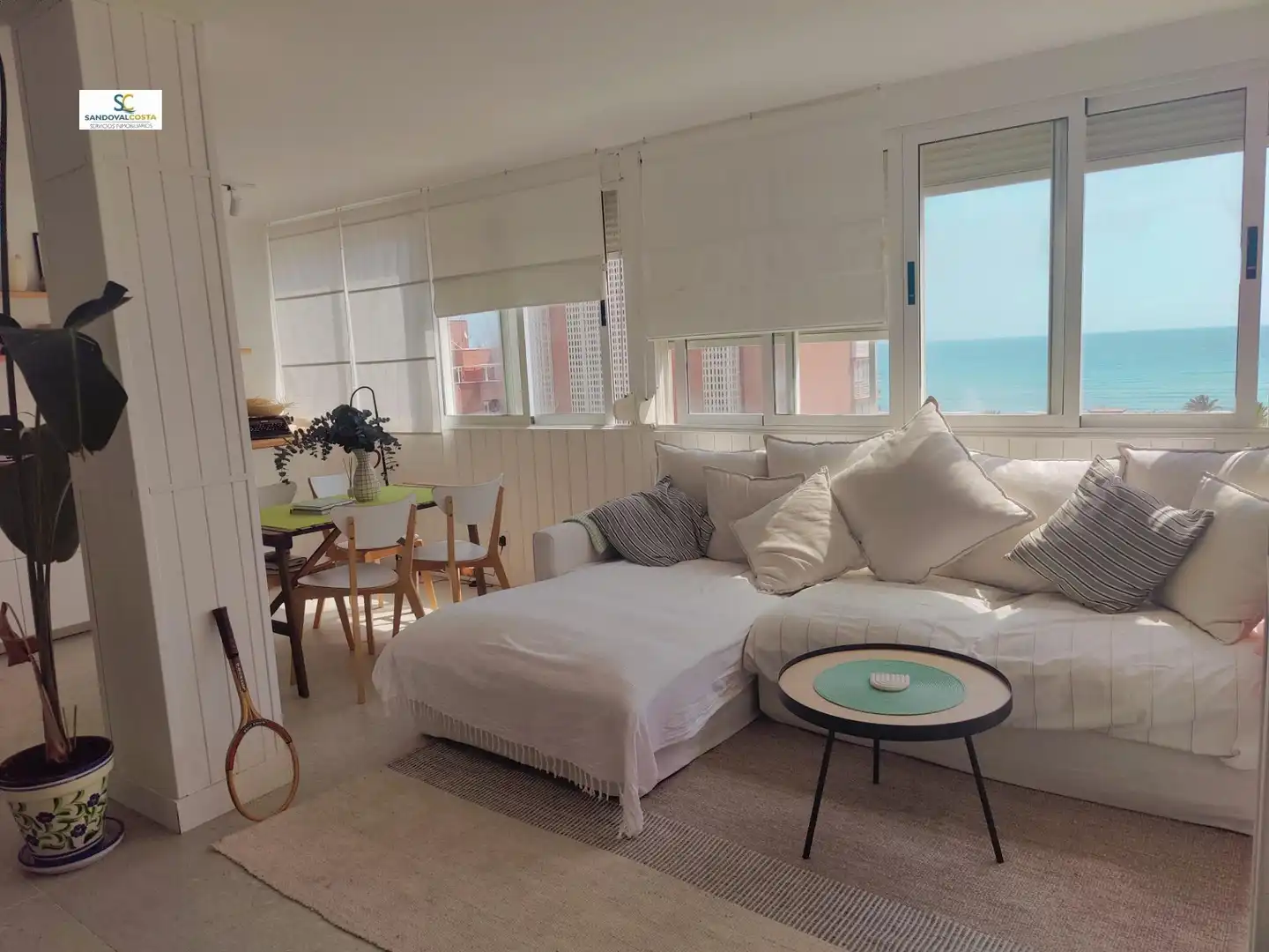 Wohnzimmer von Wohnung zur Miete in Alicante / Alacant mit Klimaanlage und Möbliert