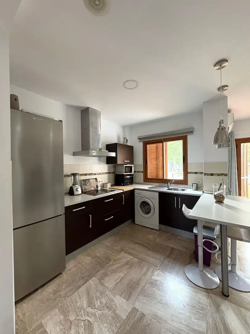 Kitchen of Apartments for rent in Chiclana de la Frontera  with Air Conditioner and Private garden