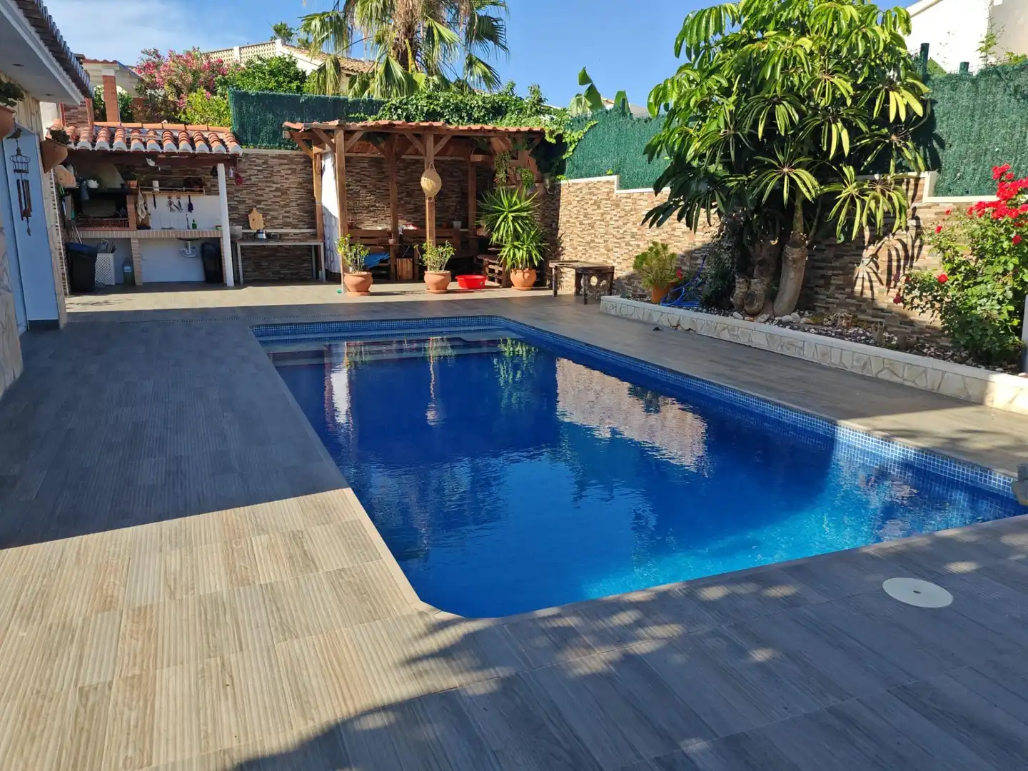Piscina de Casa o xalet en venda en Calpe / Calp amb Aire condicionat, Calefacció i Jardí privat