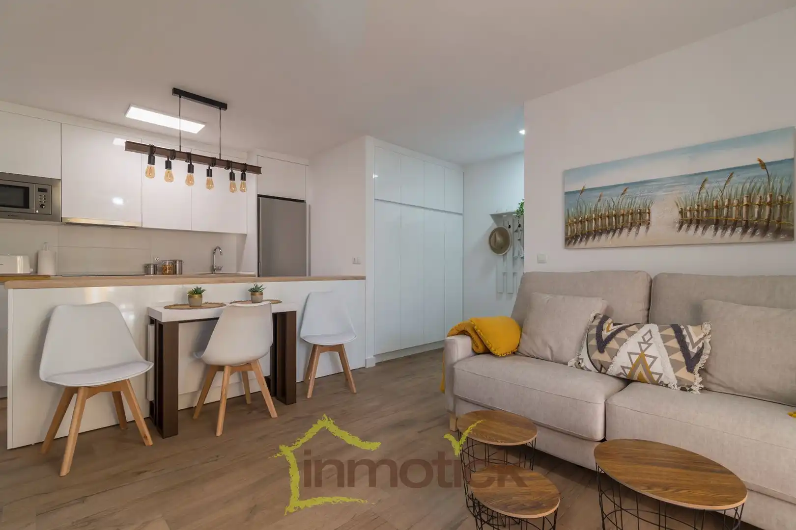 Wohnzimmer von Dachboden zur Miete in Punta Umbría mit Terrasse und Möbliert