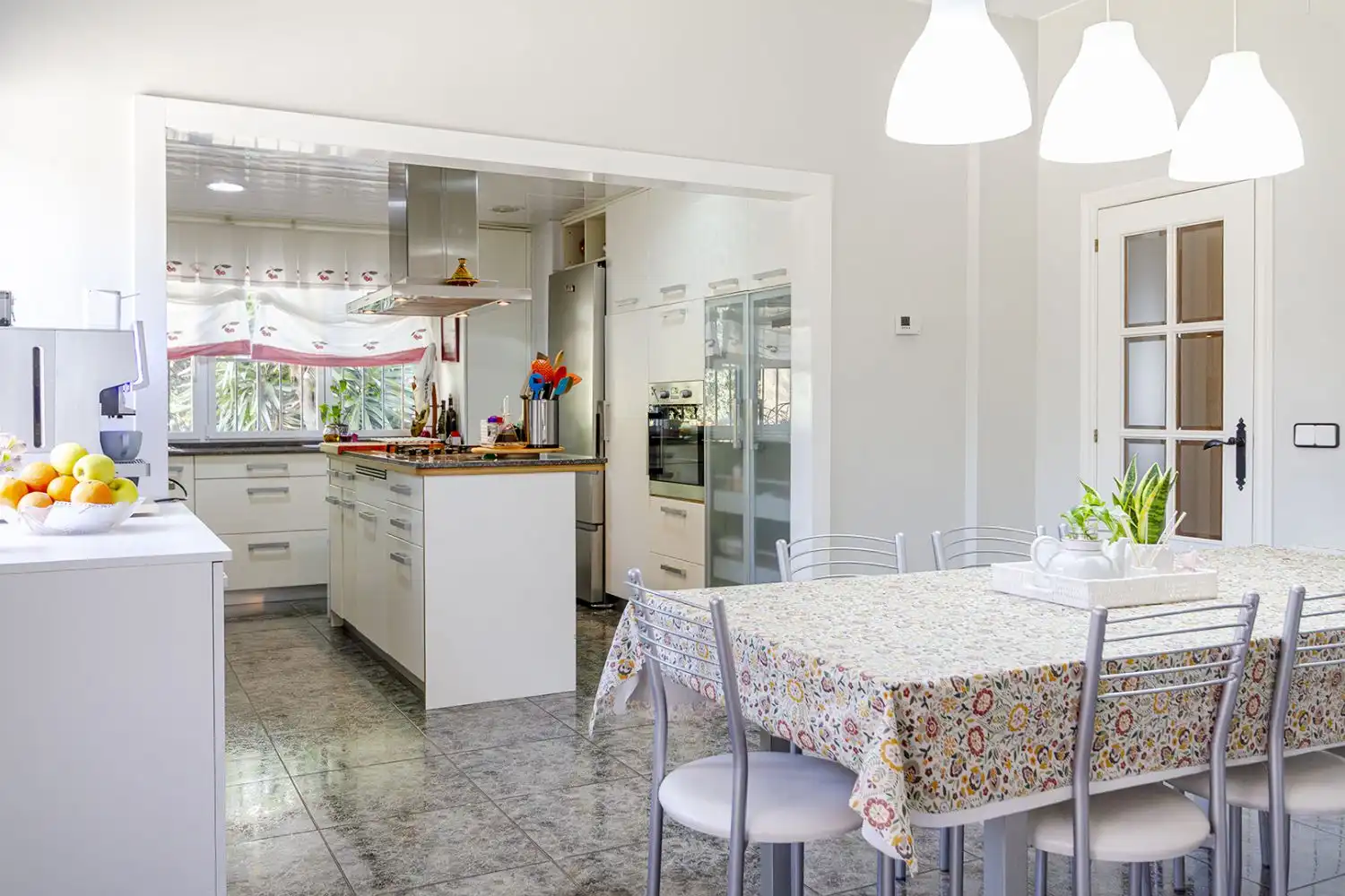 Kitchen of Houses for sale in Sant Martí Sarroca  with Air Conditioner, Heating and Terrace