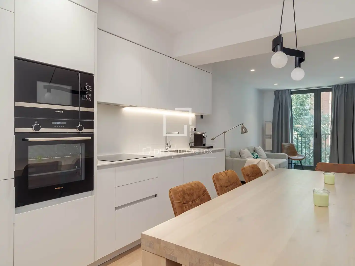 Kitchen of Flat for rent in Barcelona  with Air Conditioner, Parquet flooring and Furnished