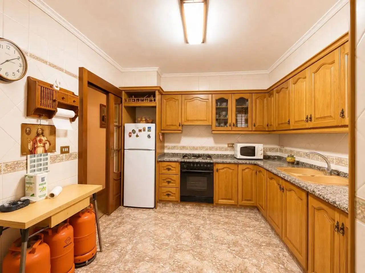 Kitchen of Flat for sale in Vila-real  with Storage room, Furnished and Balcony