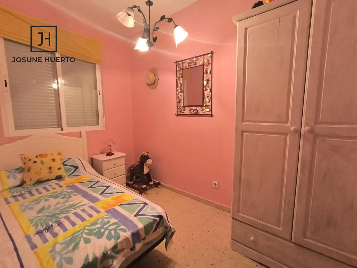 Bedroom of Flat for sale in Zalamea de la Serena  with Air Conditioner, Furnished and Balcony