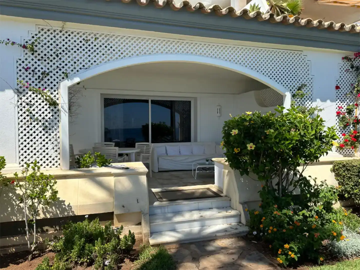 Terrasse von Wohnungen zur Miete in Estepona mit Klimaanlage, Schwimmbad und Balkon