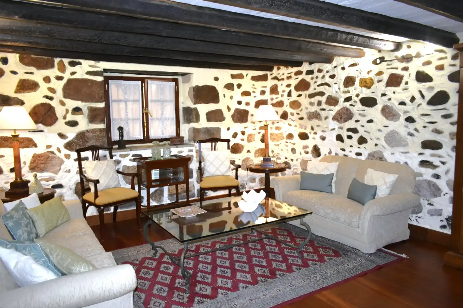 Sala de estar de Casa adosada en venta en Teror con Parquet, Terraza y Amueblado