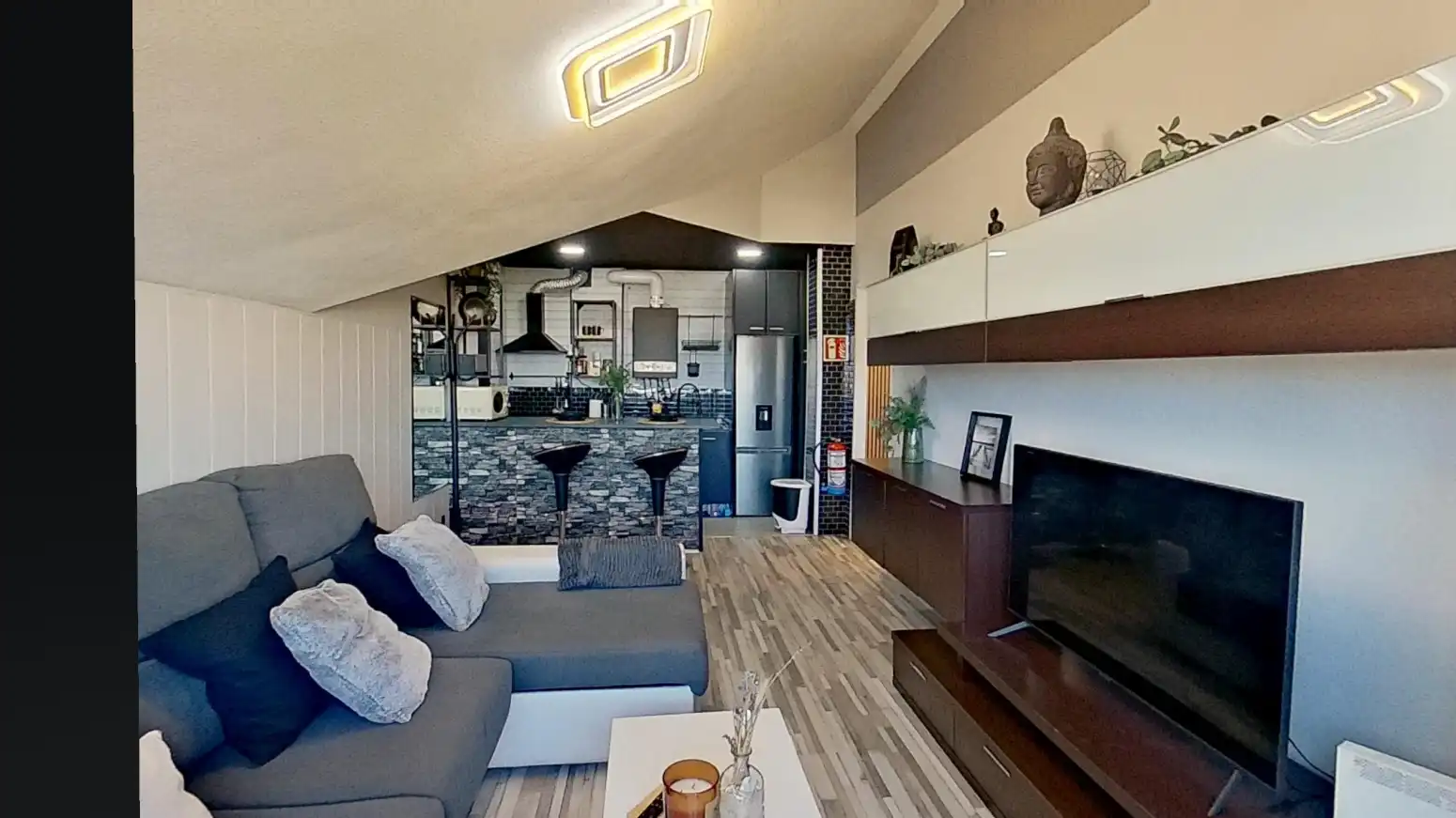 Sala de estar de Ático en venta en Santander con Amueblado