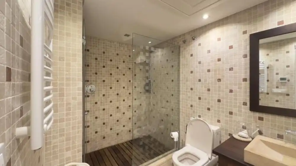 Bany de Apartament de lloguer en Estepona amb Aire condicionat, Terrassa i Piscina