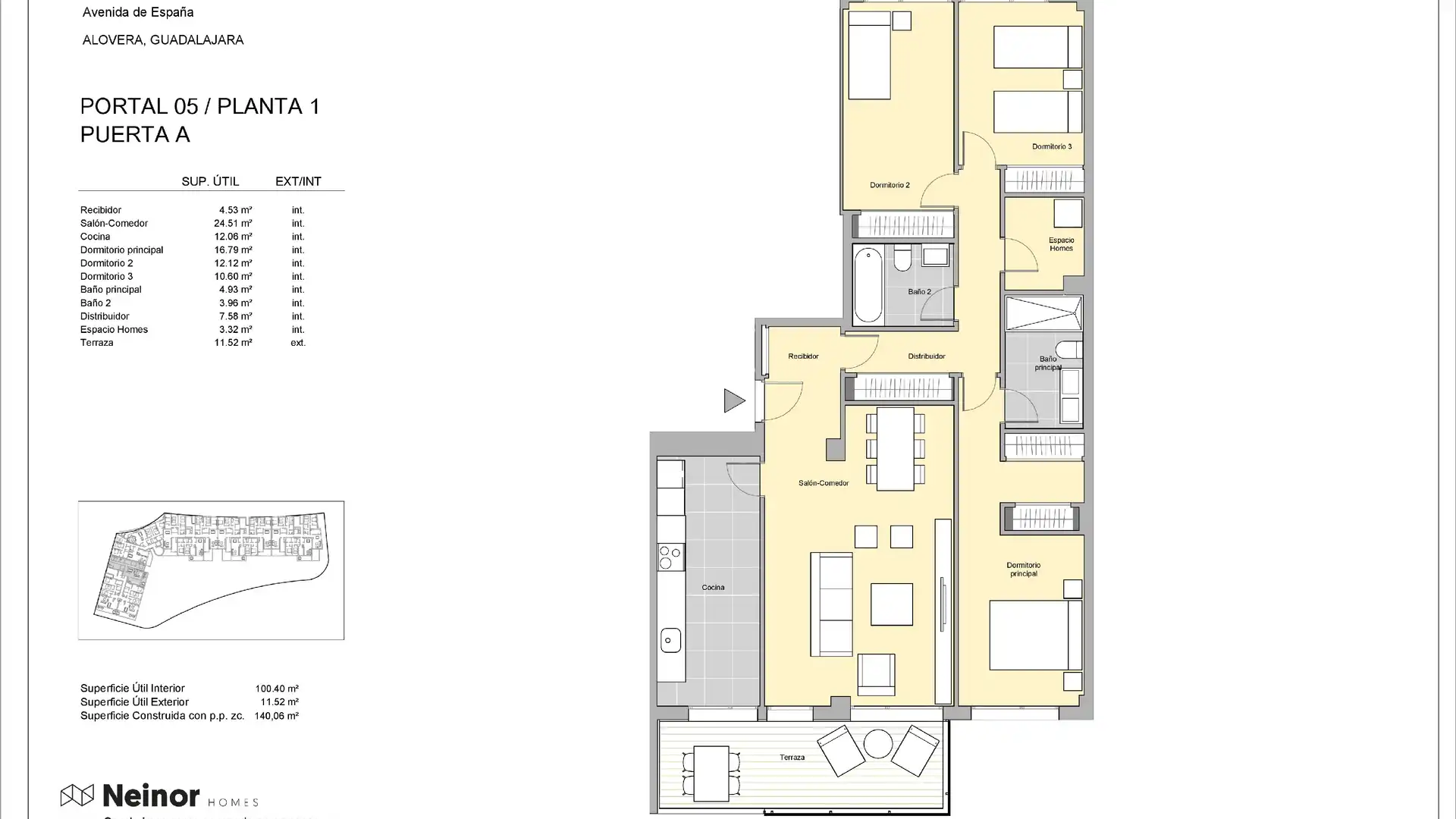 Pis en venda en Alovera amb Terrassa