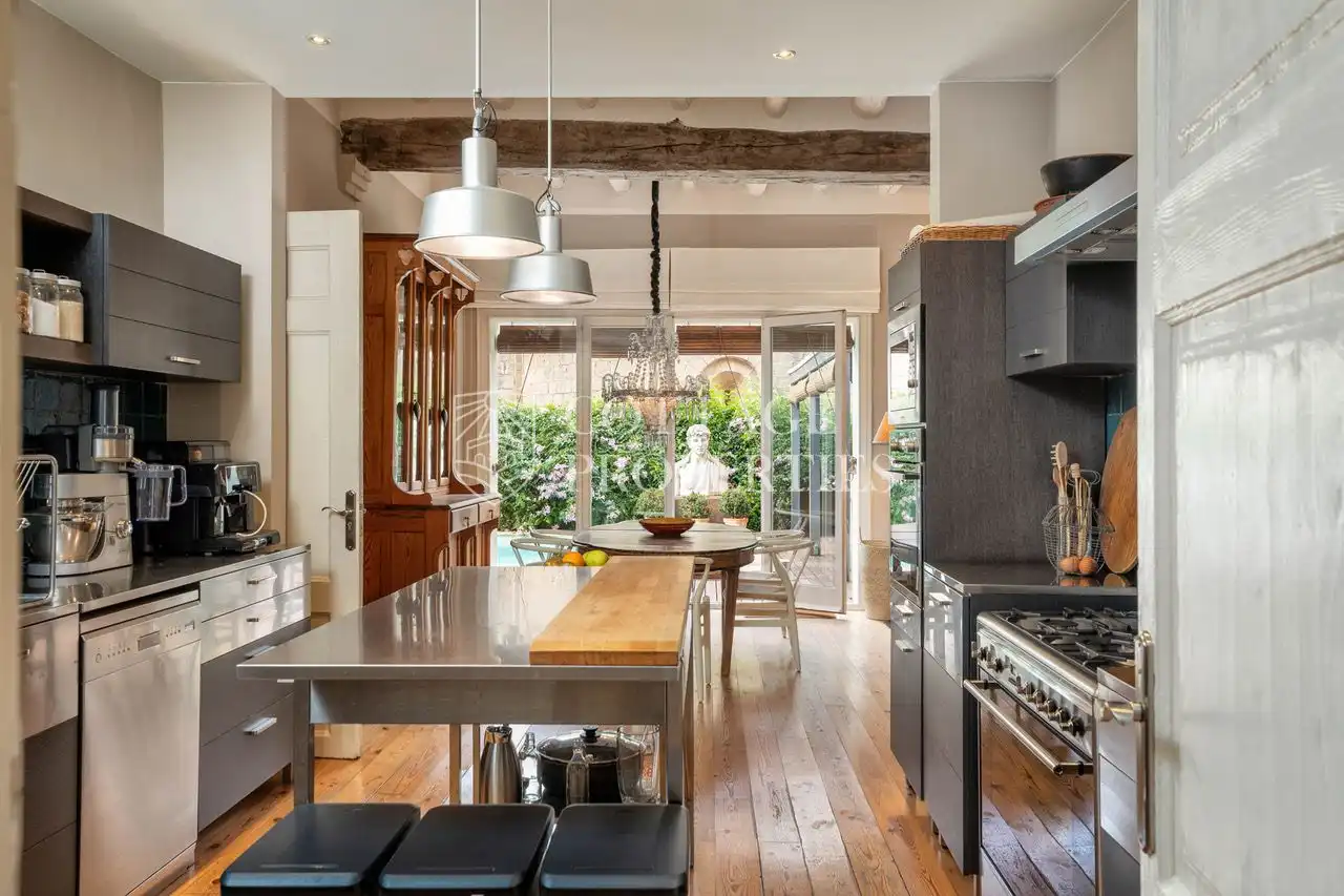 Cocina de Finca rústica en venta en Torroella de Fluvià con Aire acondicionado, Jardín privado y Terraza