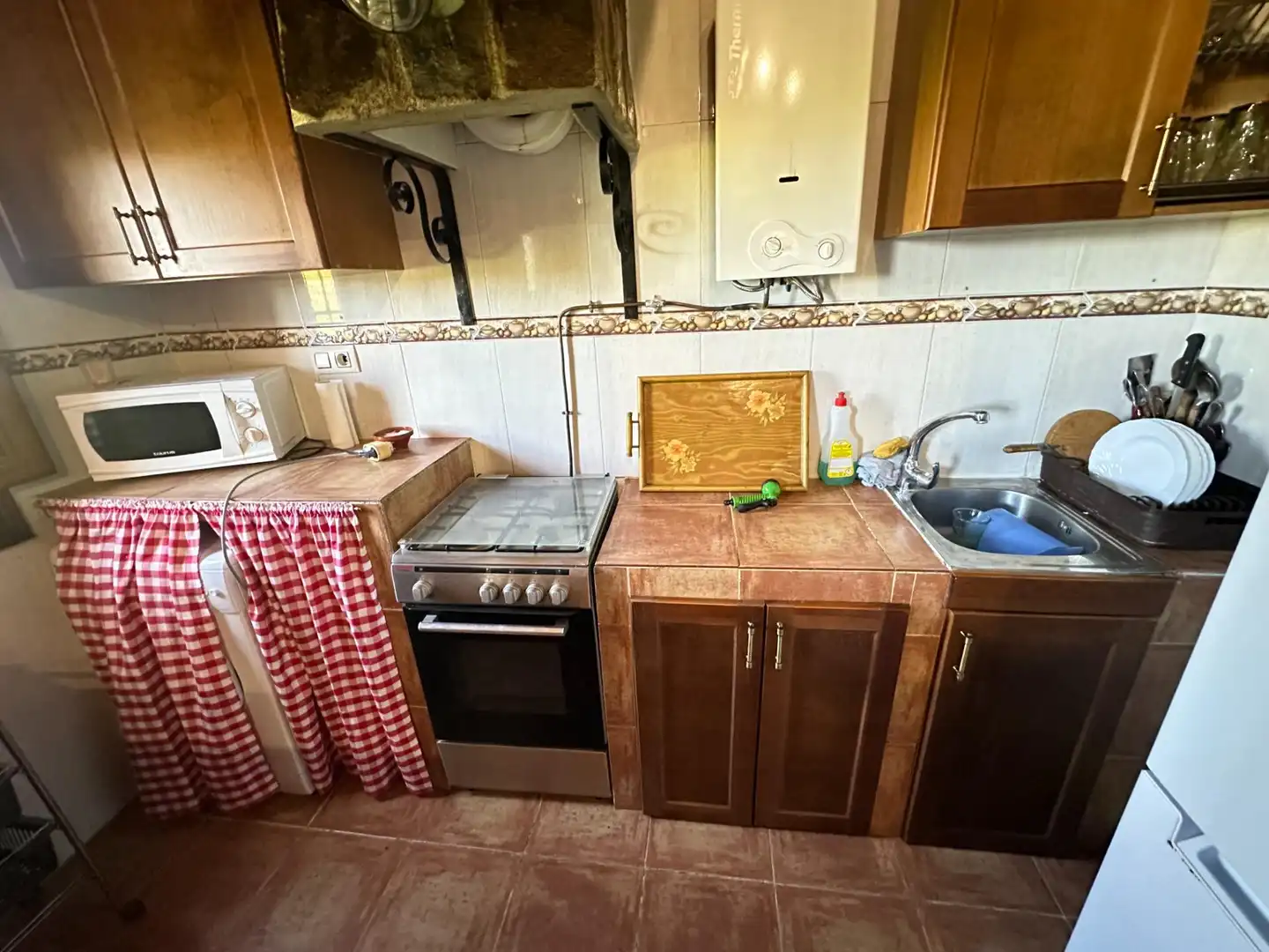 Kitchen of Houses for sale in Villar de Olalla  with Air Conditioner, Heating and Private garden