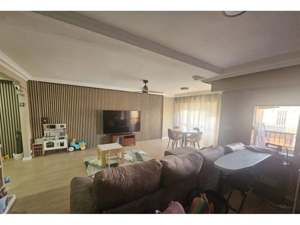 Sala d'estar de Pis en venda en La Font d'en Carròs amb Terrassa, Moblat i Balcó