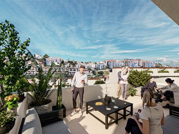 Apartament d'obra nova amb balcó en venda a Calahonda