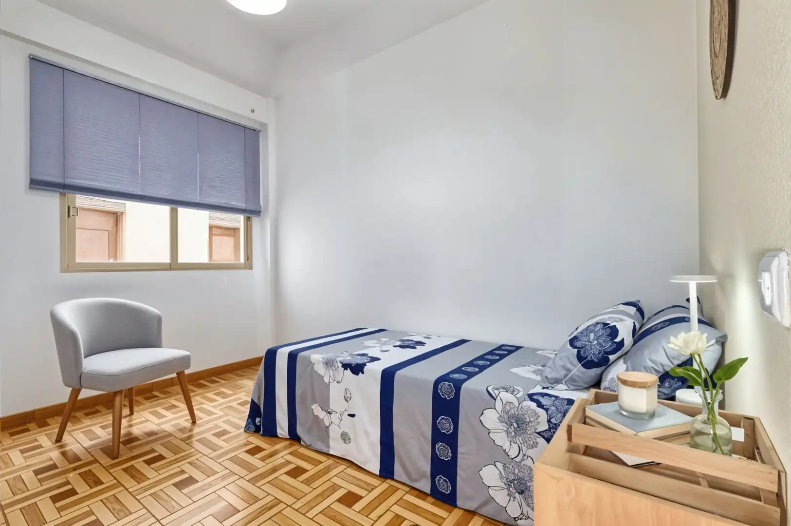 Schlafzimmer von Wohnung zum Verkauf in Mutxamel mit Parkett, Terrasse und Möbliert