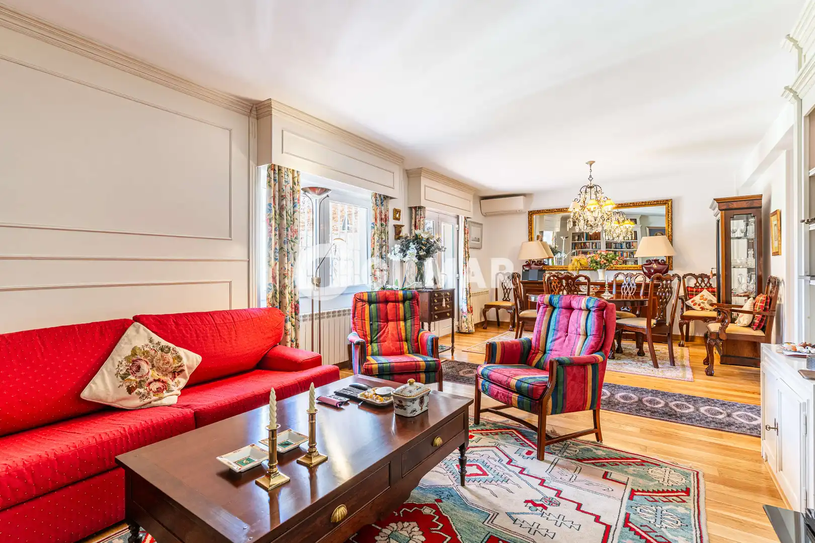 Sala de estar de Casa adosada en venta en Monte Rozas