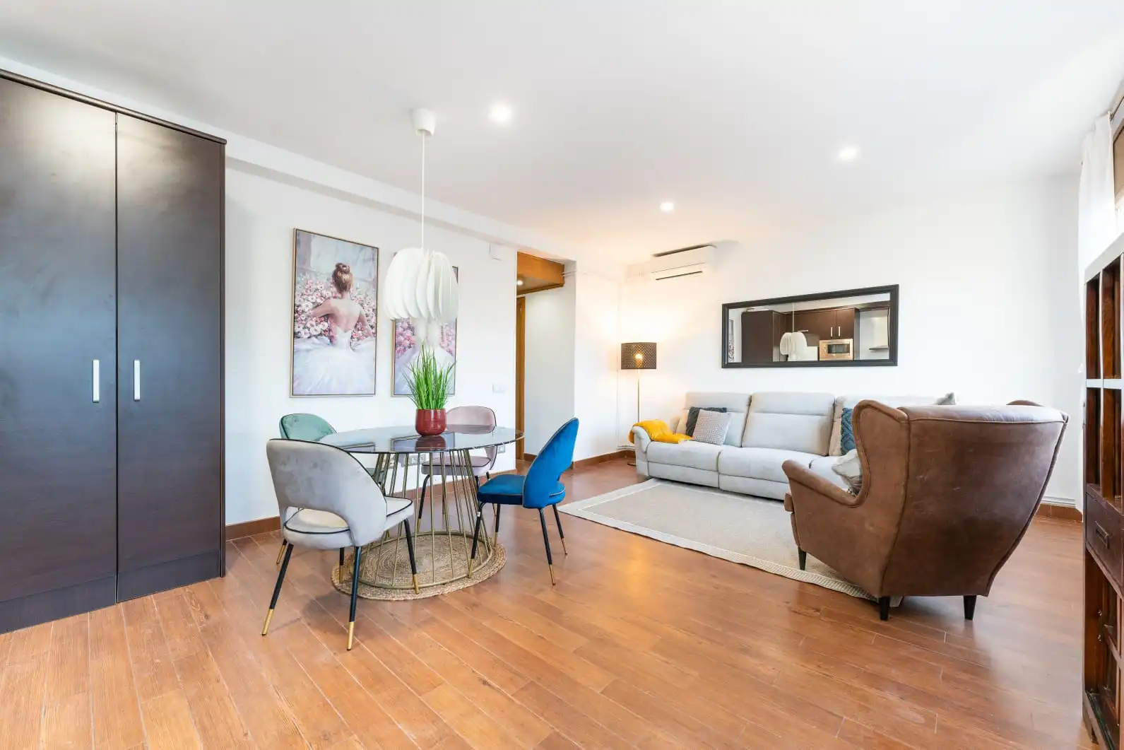 Sala de estar de Ático en venta en Barcelona con Aire acondicionado, Calefacción y Parquet