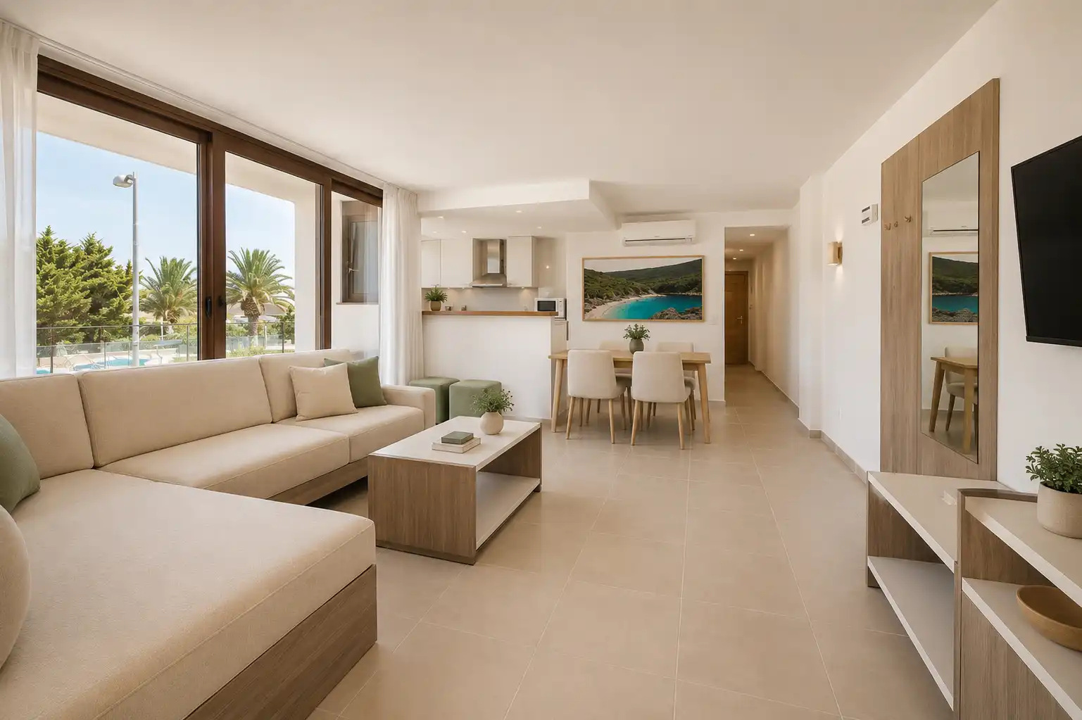 Living room of Flat for sale in Ciutadella de Menorca  with Air Conditioner, Terrace and Storage room