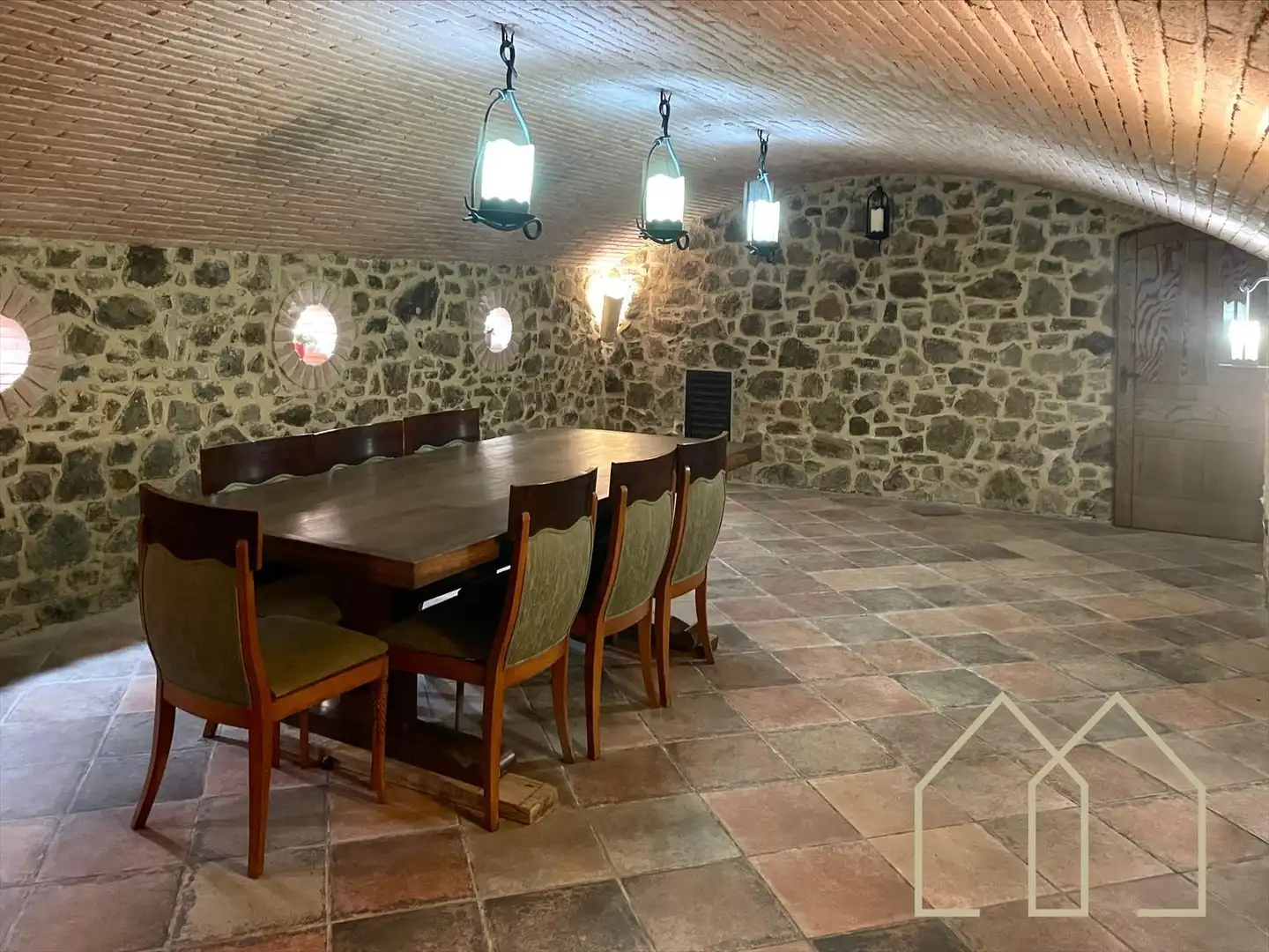 Comedor de Casa o chalet en venta en Sant Joan de Mollet con Aire acondicionado, Calefacción y Jardín privado