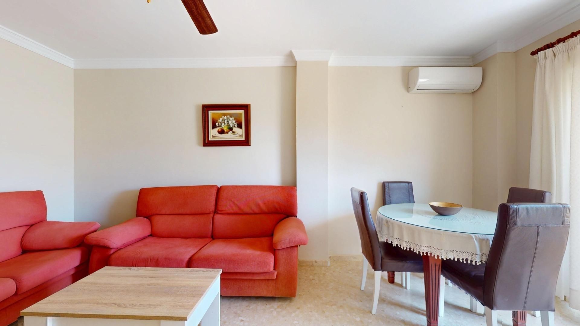 Sala de estar de Piso en venta en Torrox con Aire acondicionado, Jardín privado y Terraza