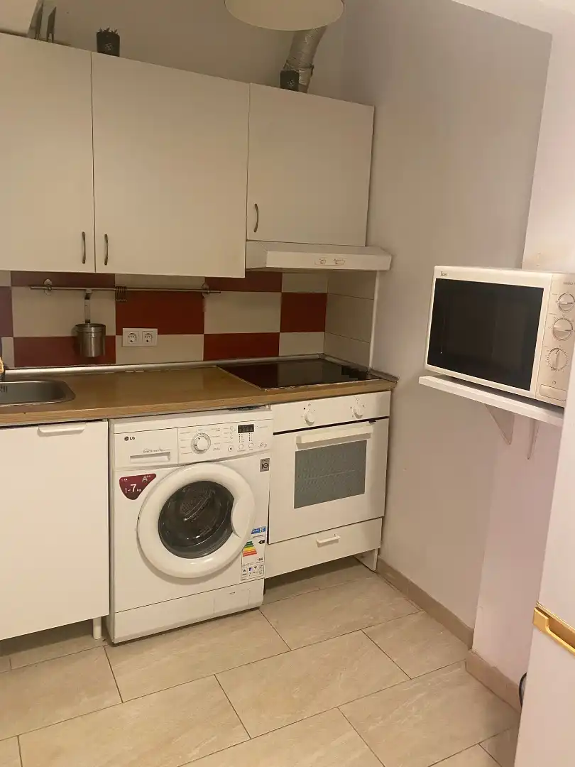 Küche von Wohnung zur Miete in Mijas mit Möbliert, Waschmaschine und Mikrowelle