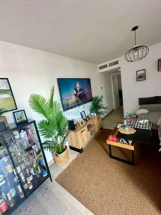 Living room of Attic for sale in Roquetas de Mar  with Air Conditioner, Terrace and Furnished
