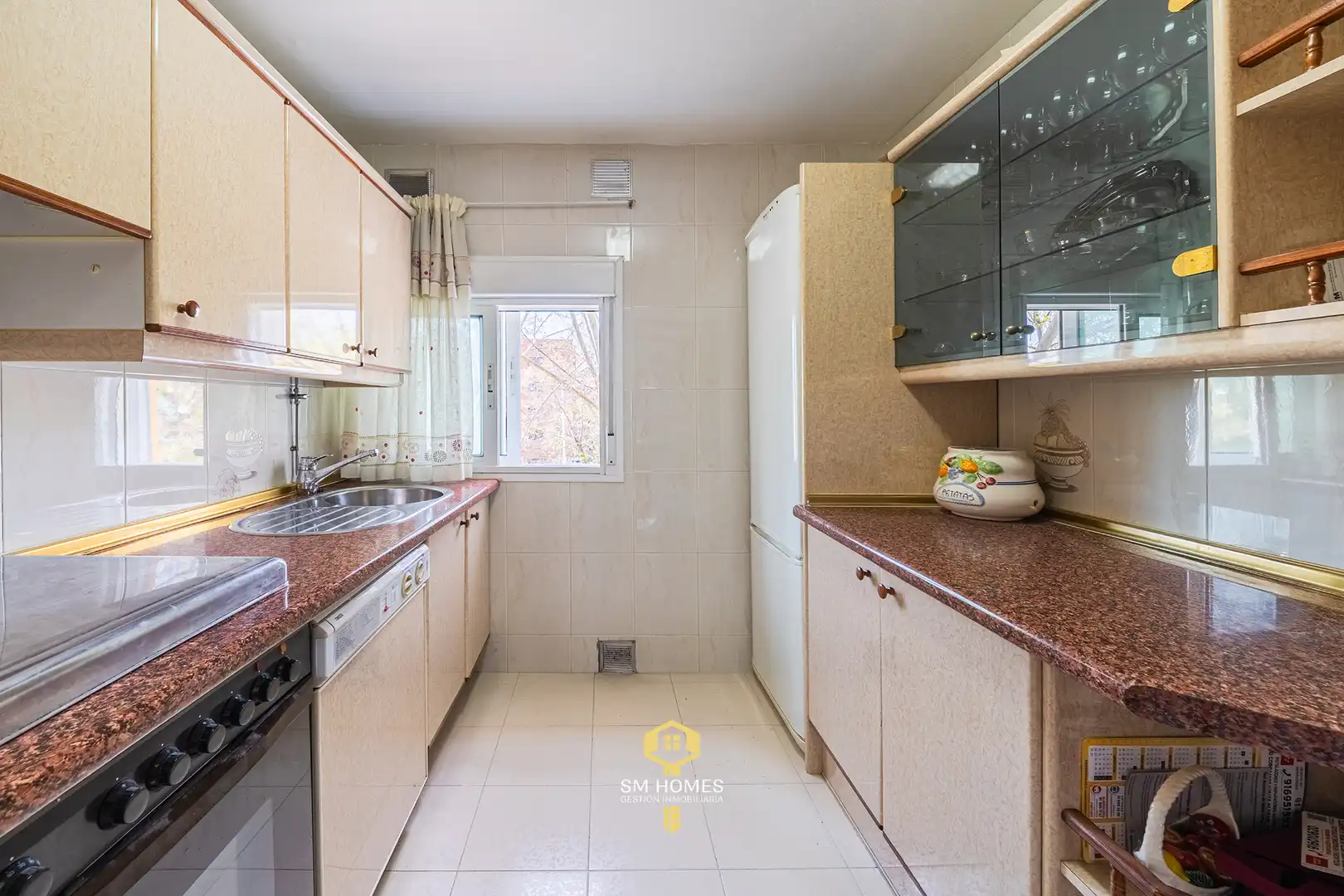Küche von Wohnung zum Verkauf in Coslada mit Terrasse, Möbliert und Ofen