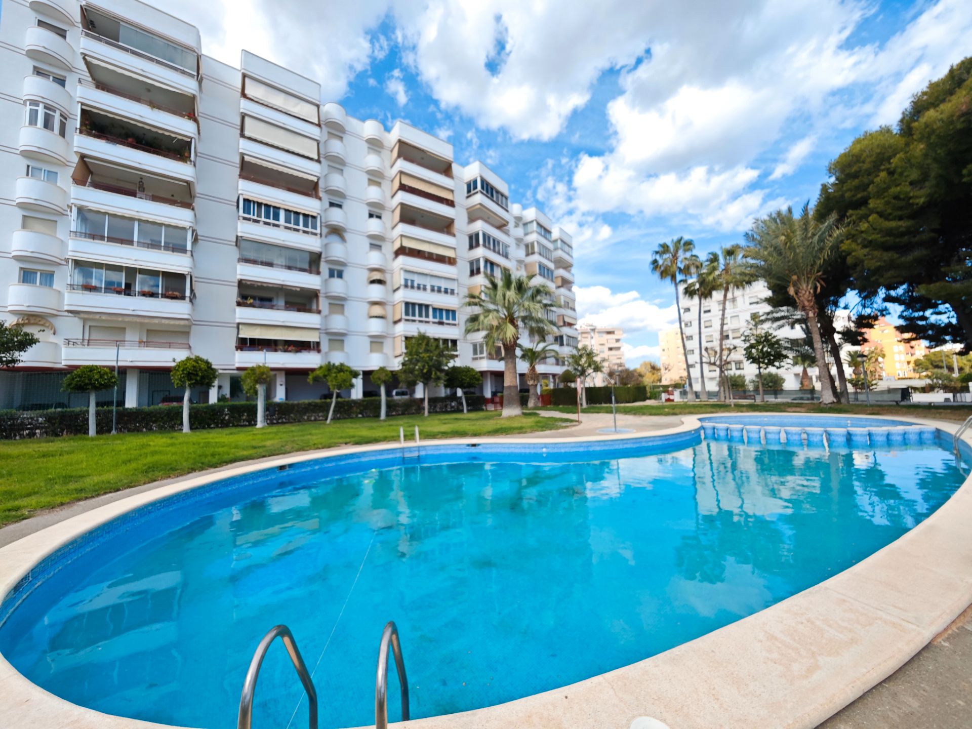 Swimming pool of Flat for sale in Villajoyosa / La Vila Joiosa  with Air Conditioner, Storage room and Balcony