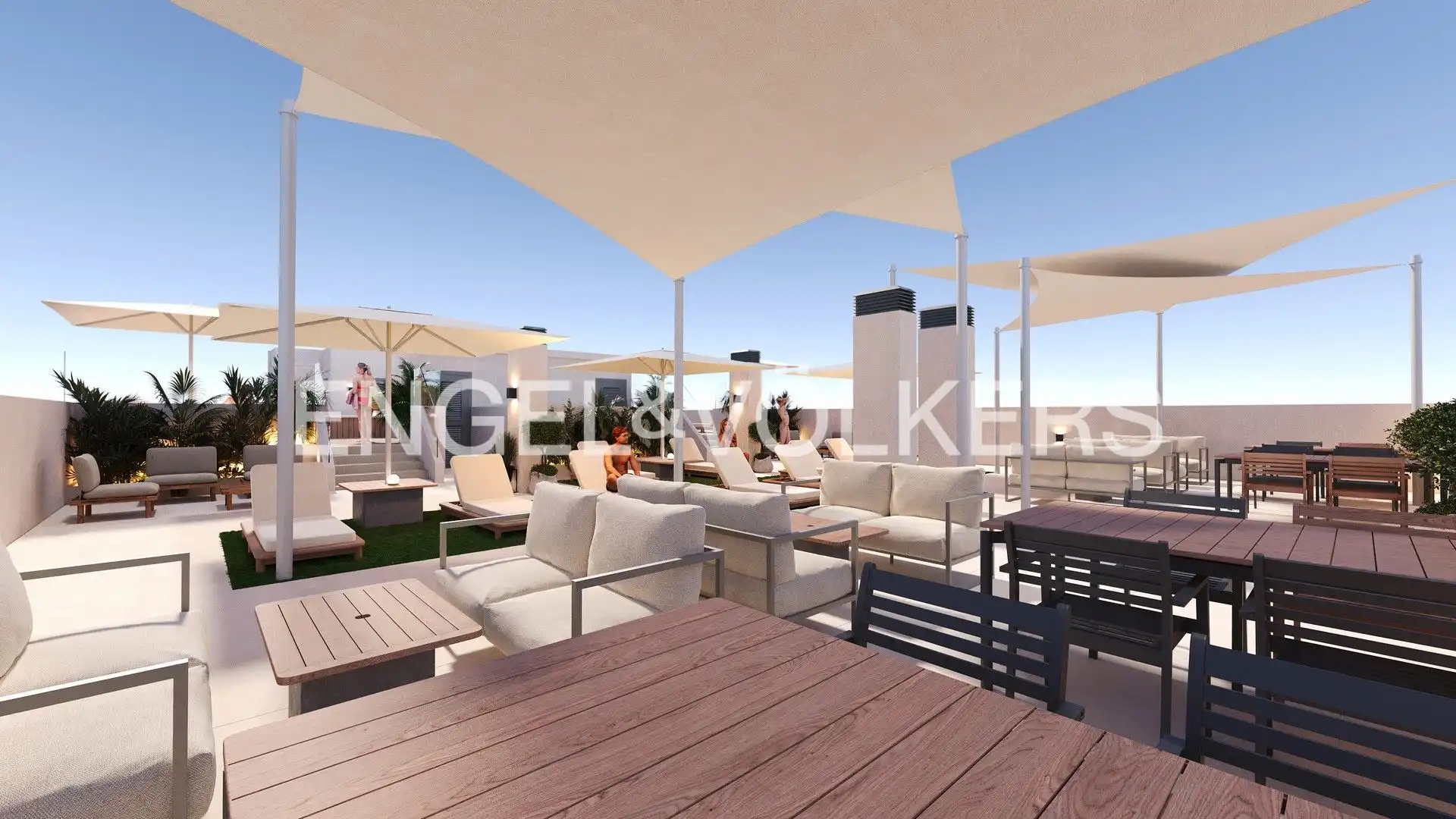 Terrasse von Wohnung zum Verkauf in San Miguel de Salinas mit Heizung, Terrasse und Schwimmbad