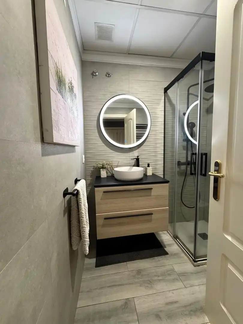 Baño de Casa o chalet en venta en Badajoz con Aire acondicionado, Jardín privado y Terraza