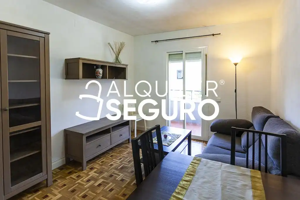 Sala de estar de Piso de alquiler en Madrid con Calefacción, Terraza y Amueblado
