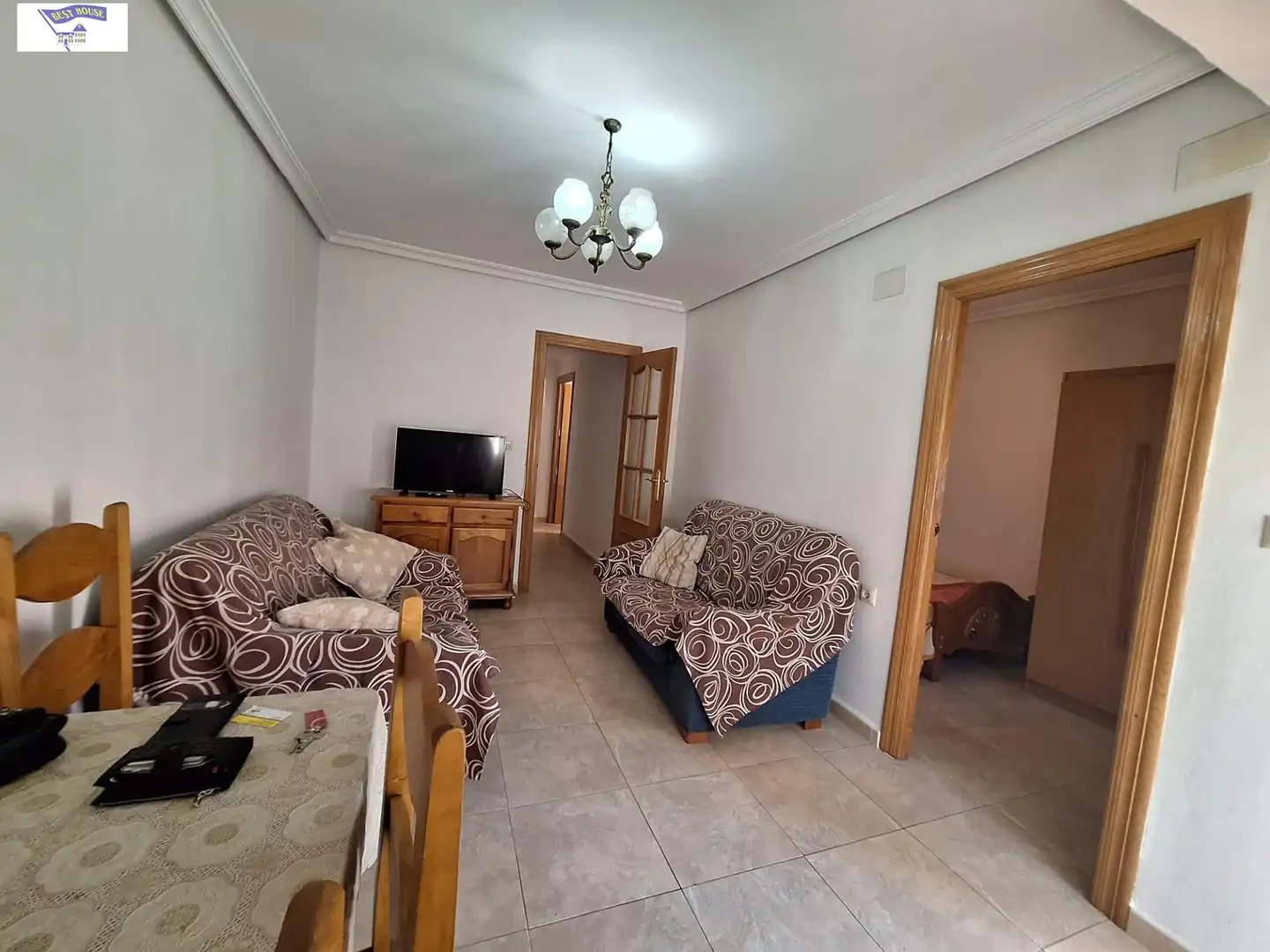 Sala de estar de Piso de alquiler en Albacete con Amueblado y Balcón
