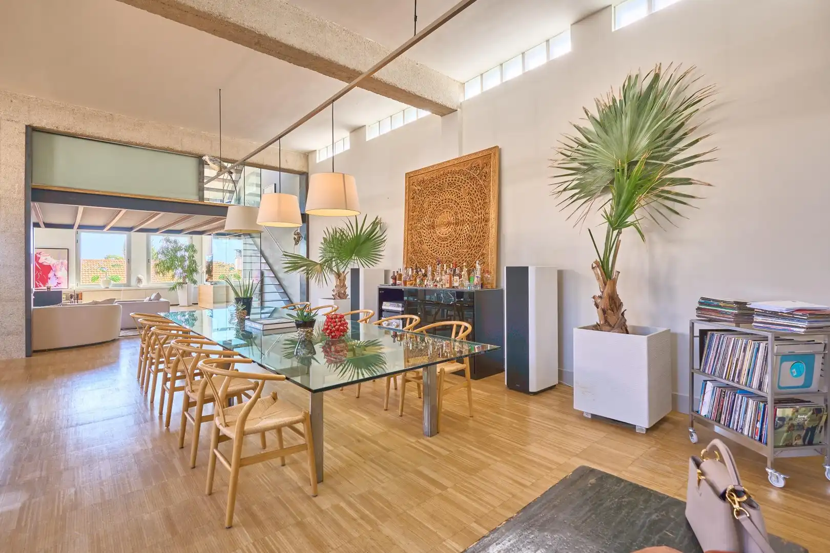 Dining room of Houses for sale in  Palma de Mallorca  with Air Conditioner, Heating and Parquet flooring