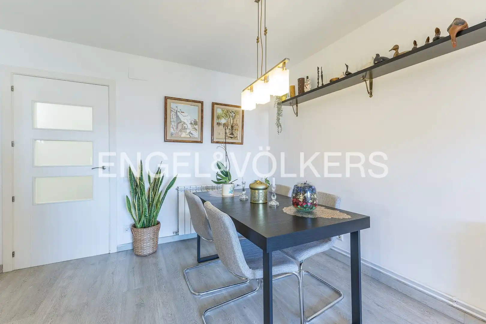 Esszimmer von Wohnung zum Verkauf in Esplugues de Llobregat mit Klimaanlage, Heizung und Parkett