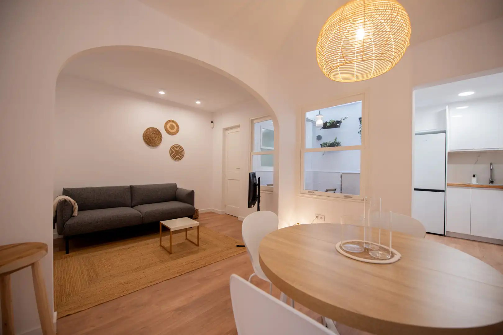 Sala d'estar de Pis de lloguer en Sant Feliu de Guíxols amb Calefacció, Moblat i Forn