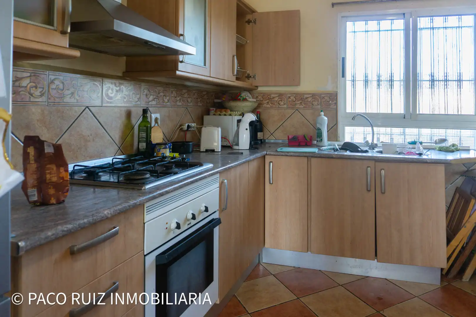 Cocina de Finca rústica en venta en Viator con Jardín privado, Terraza y Piscina