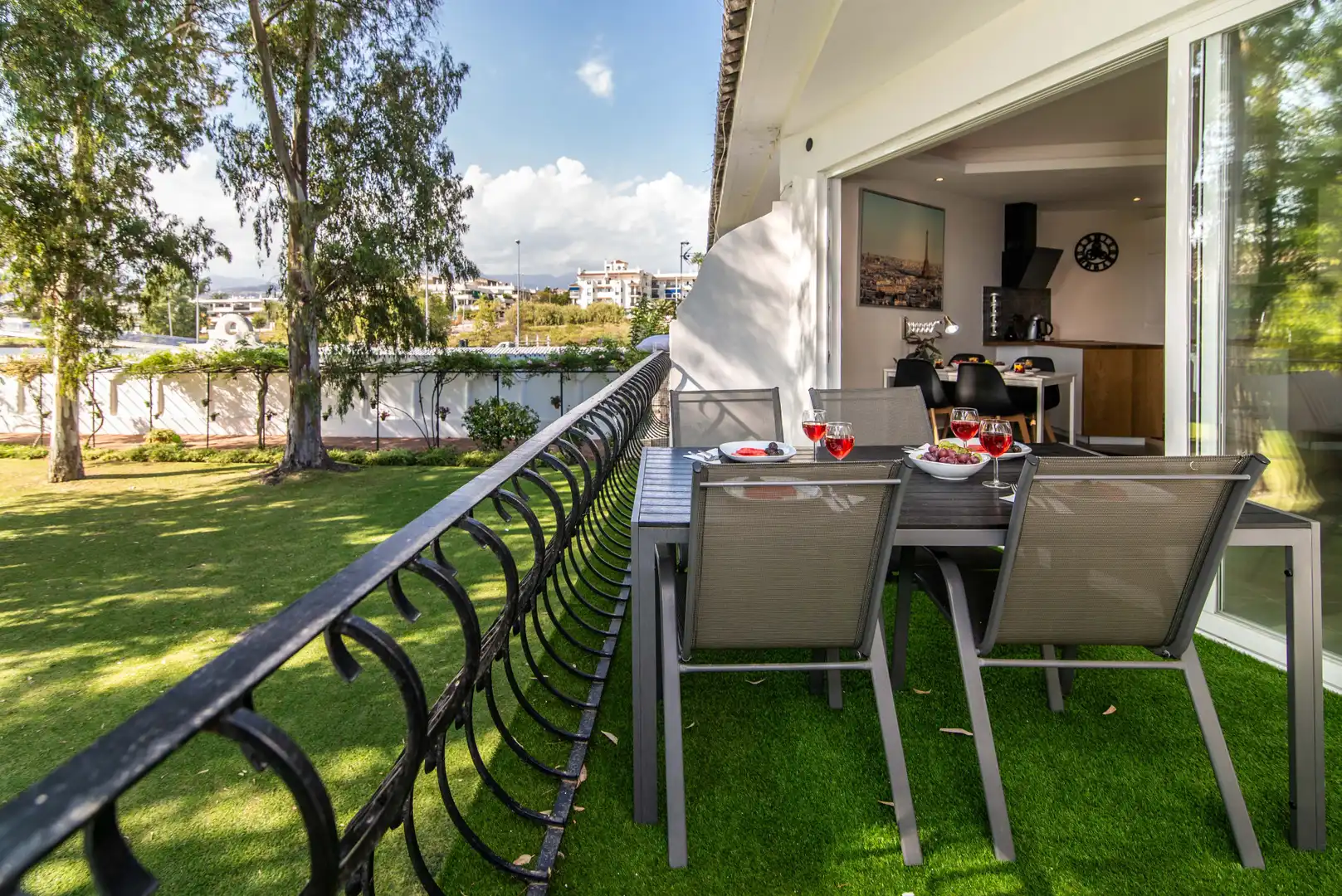 Terraza de Apartamento de alquiler en Marbella con Aire acondicionado, Calefacción y Terraza