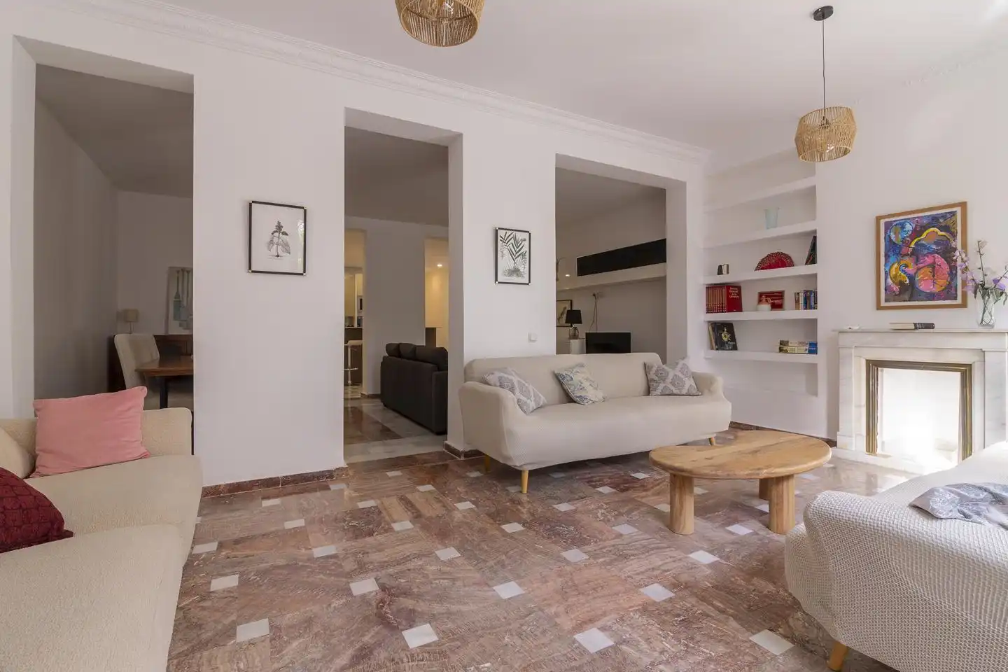 Sala d'estar de Pis de lloguer en Madrid amb Aire condicionat, Calefacció i Moblat