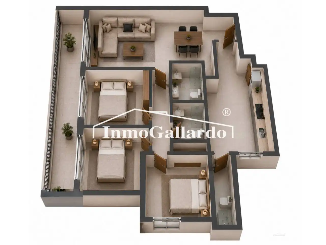 Piso en venta en Málaga con Aire acondicionado, Calefacción y Terraza