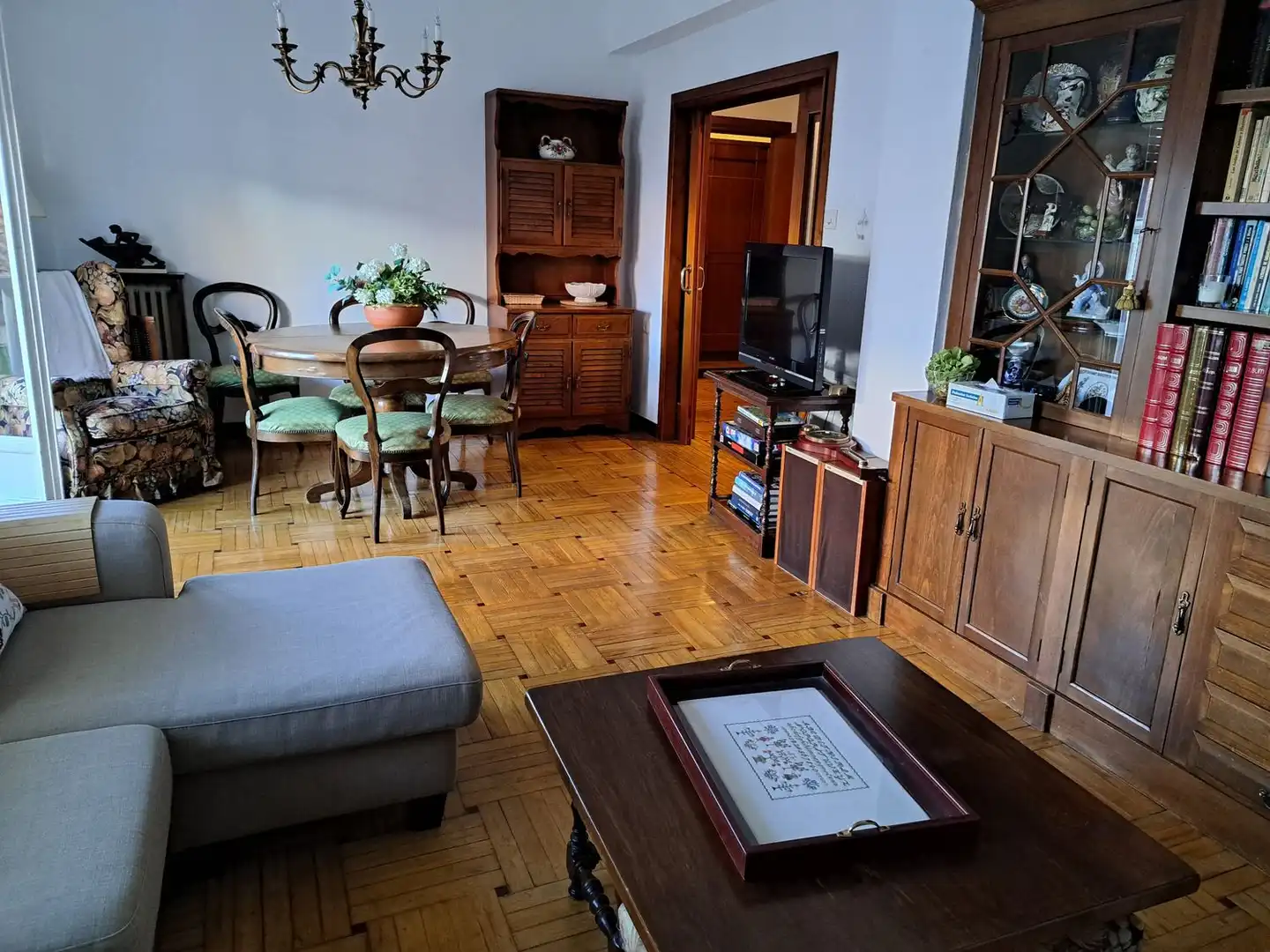 Wohnzimmer von Wohnung zum Verkauf in Gijón  mit Heizung, Terrasse und Schwimmbad