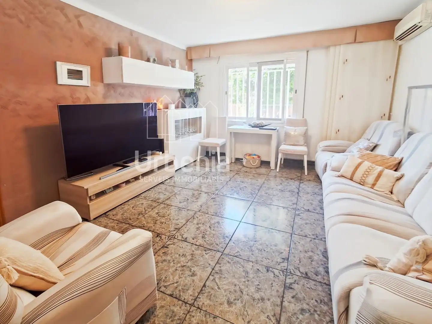 Sala de estar de Piso en venta en Mataró con Aire acondicionado, Calefacción y Terraza