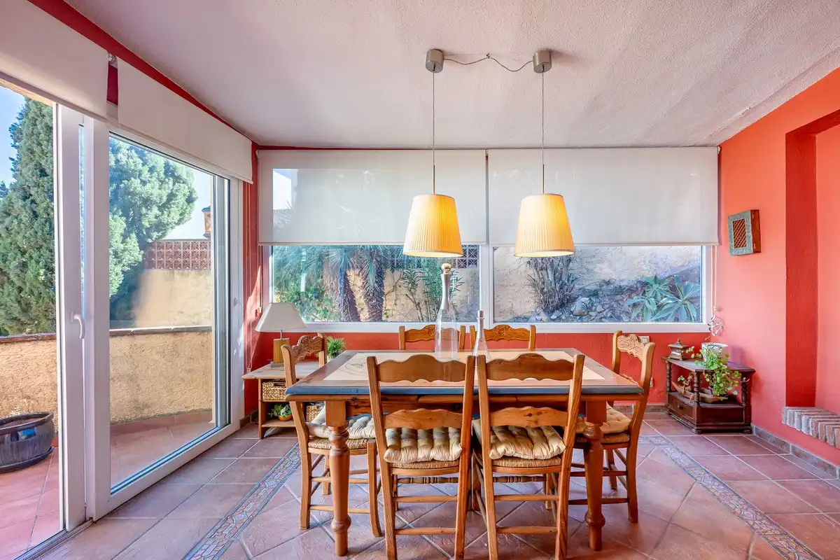 Dining room of Houses for sale in Benalmádena  with Air Conditioner, Private garden and Terrace
