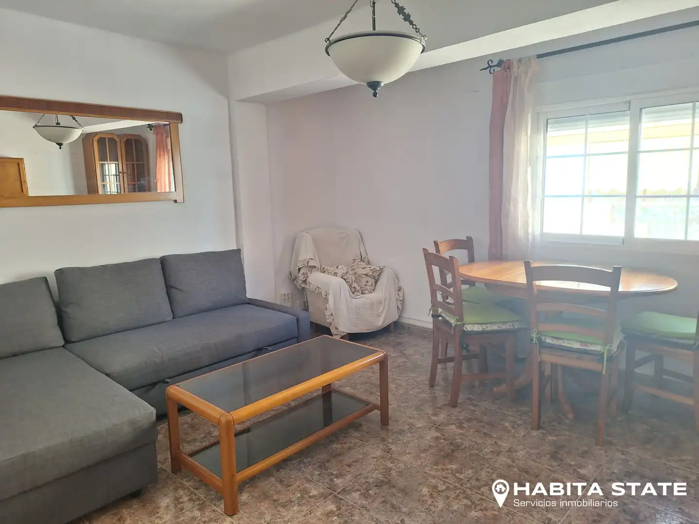 Living room of Flat for rent in Almería  with Furnished, Oven and Washing machine