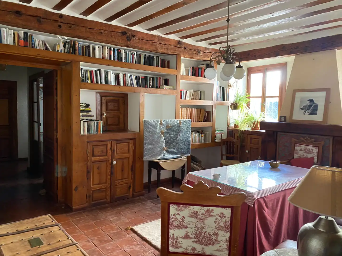 Menjador de Casa o xalet en venda en Alcaraz amb Calefacció, Jardí privat i Moblat