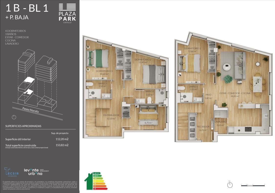 Duplex for sale in Castellón de la Plana / Castelló de la Plana  with Air Conditioner and Storage room