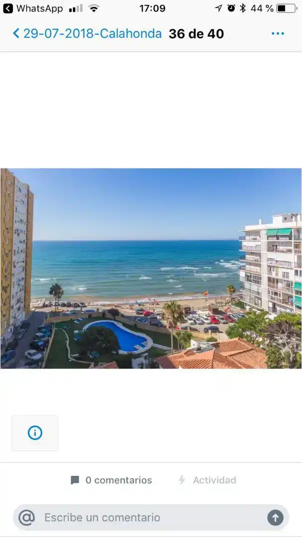 Außenansicht von Wohnungen zur Miete in Mijas mit Klimaanlage, Schwimmbad und Balkon