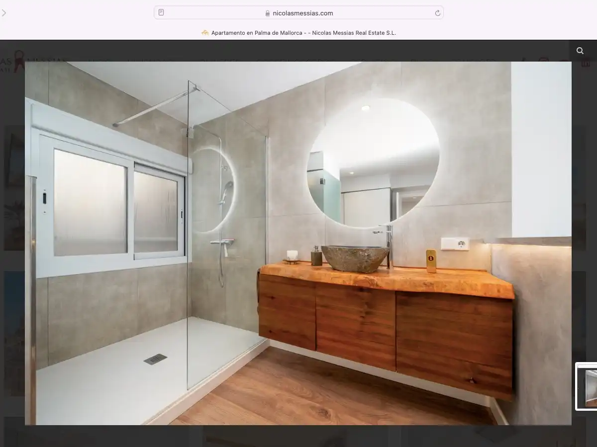 Badezimmer von Wohnung zum Verkauf in  Palma de Mallorca mit Klimaanlage und Terrasse