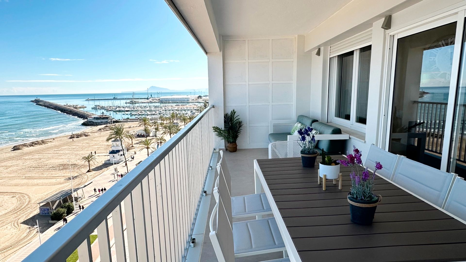 Terraza de Apartamento de alquiler en Gandia con Terraza, Amueblado y Horno