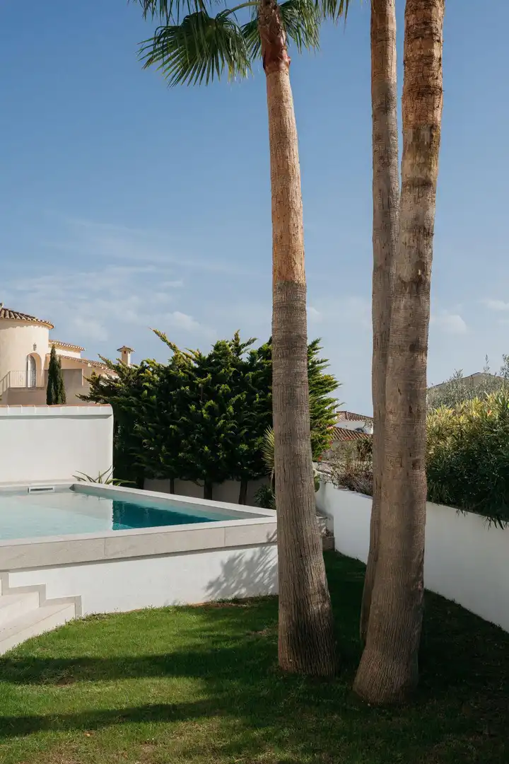 Piscina de Casa o xalet en venda en Benitachell / El Poble Nou de Benitatxell amb Aire condicionat, Jardí privat i Traster