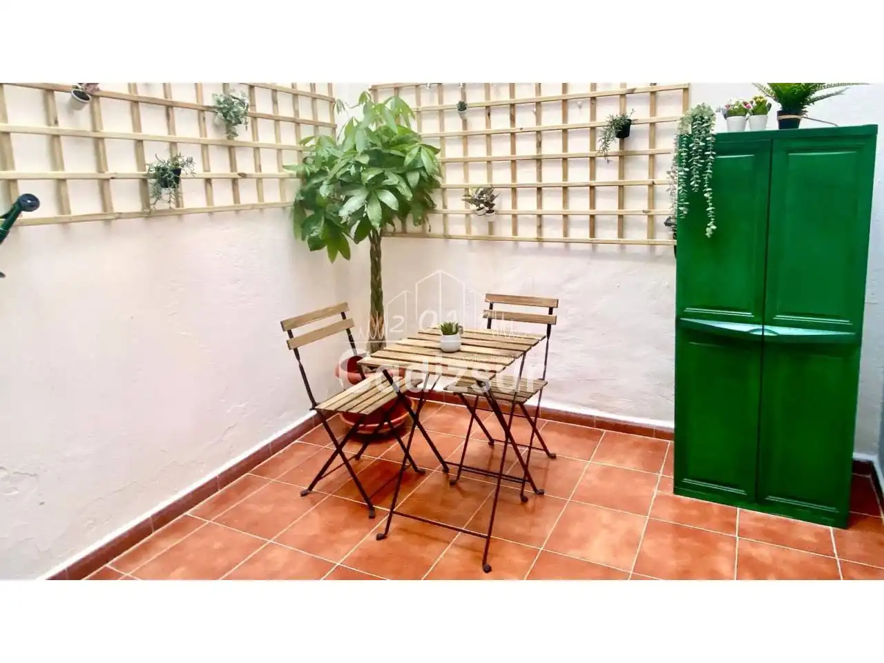 Terraza de Piso de alquiler en Cádiz con Amueblado