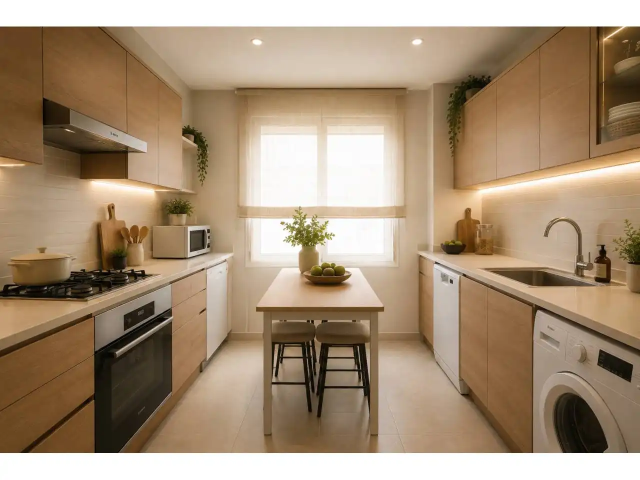 Küche von Maisonette zum Verkauf in L'Hospitalet de Llobregat mit Klimaanlage, Heizung und Terrasse